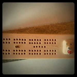 Ivory cribbage  board